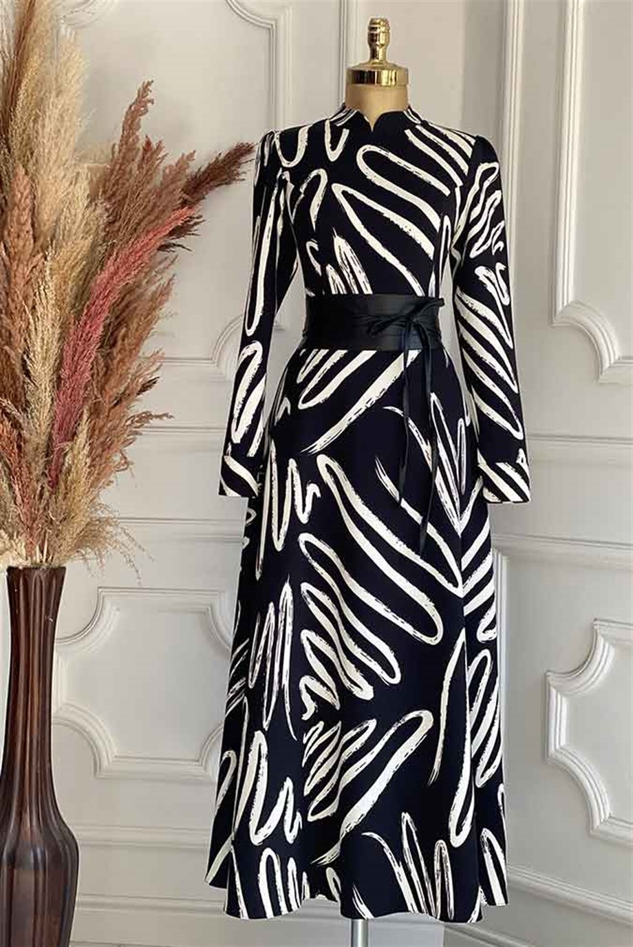 Pınar Şems Eflin Elbise Siyah