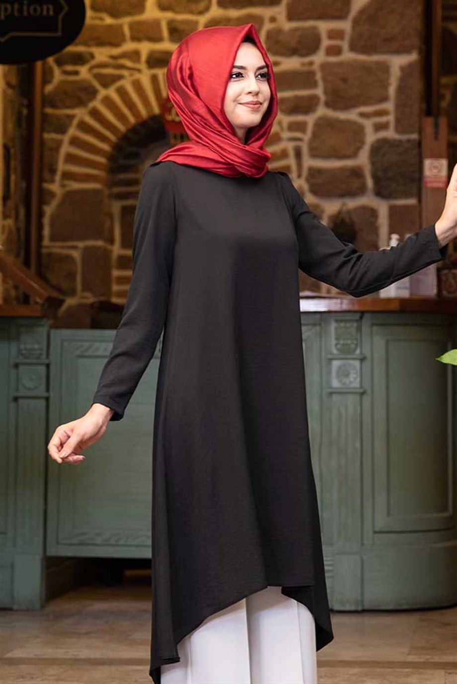 Pınar Şems Filiz Tunik Siyah