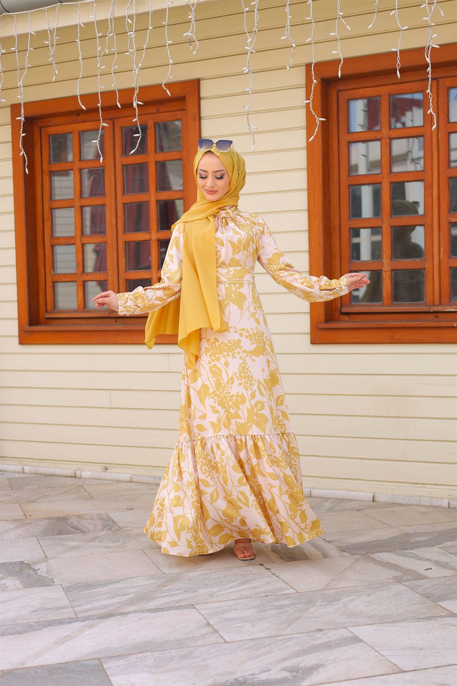 Pınar Şems Fulya Elbise Sarı