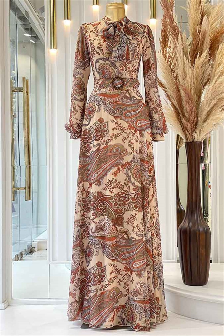 Pınar Şems İkbal Elbise Bej