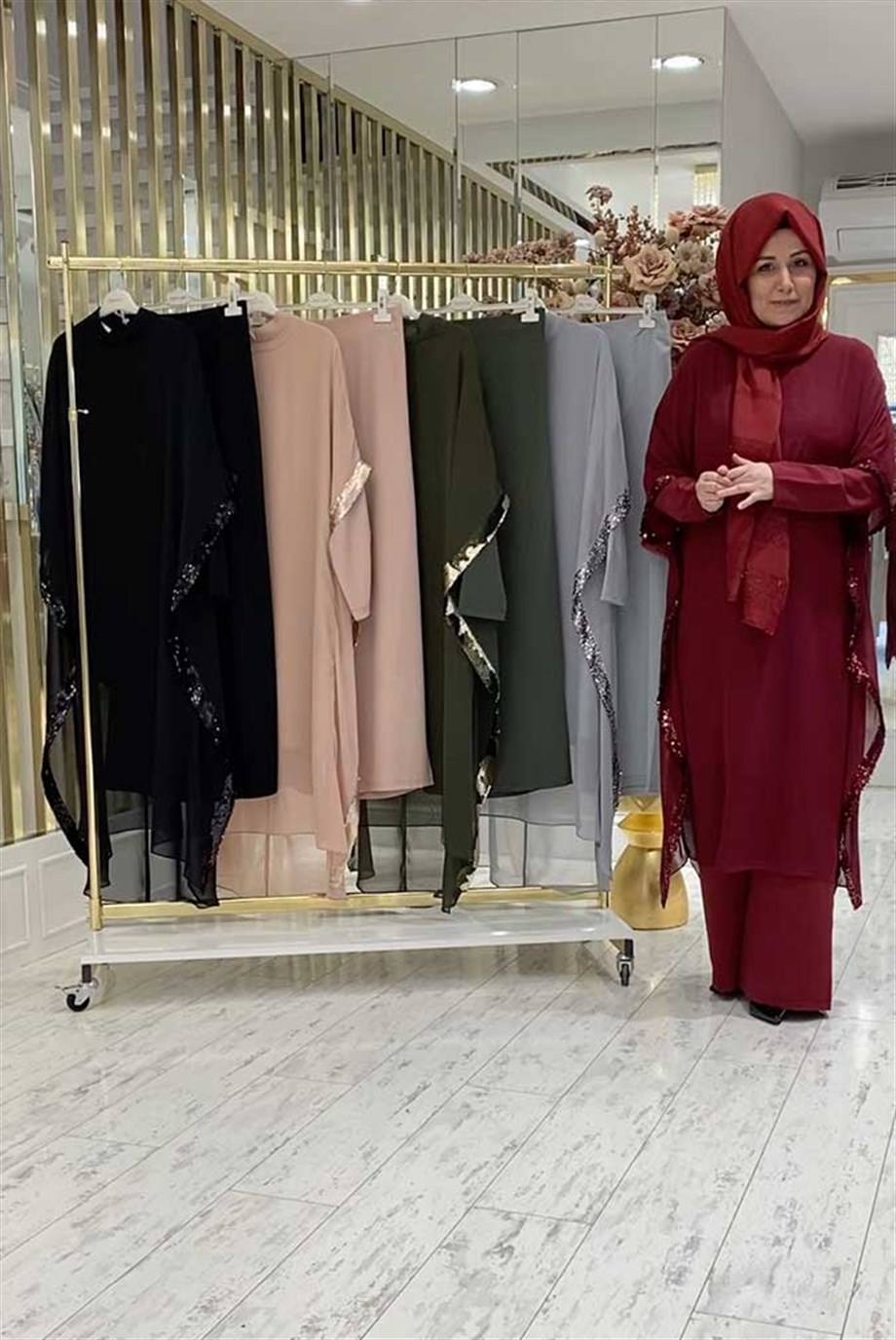 Pınar Şems Leylak Takım Bordo