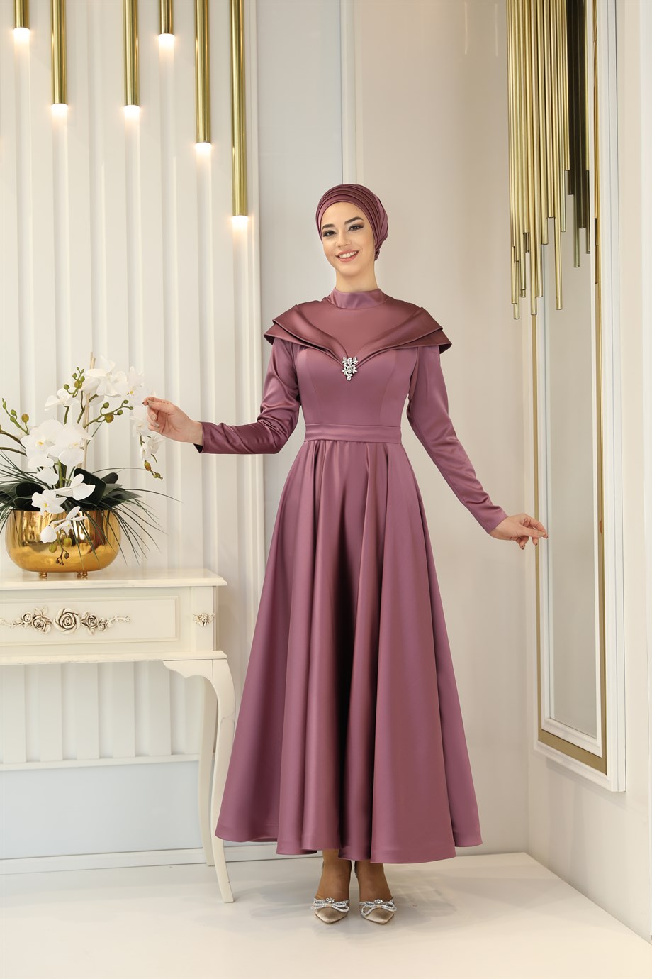 Pınar Şems Rüya Abiye Leylak