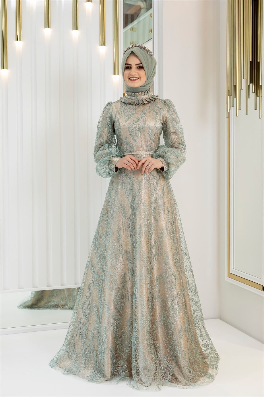 Pınar Şems Sevde Abiye Mint