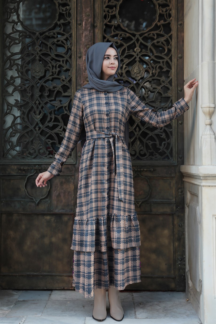 Pınar Şems Sima Elbise İndigo