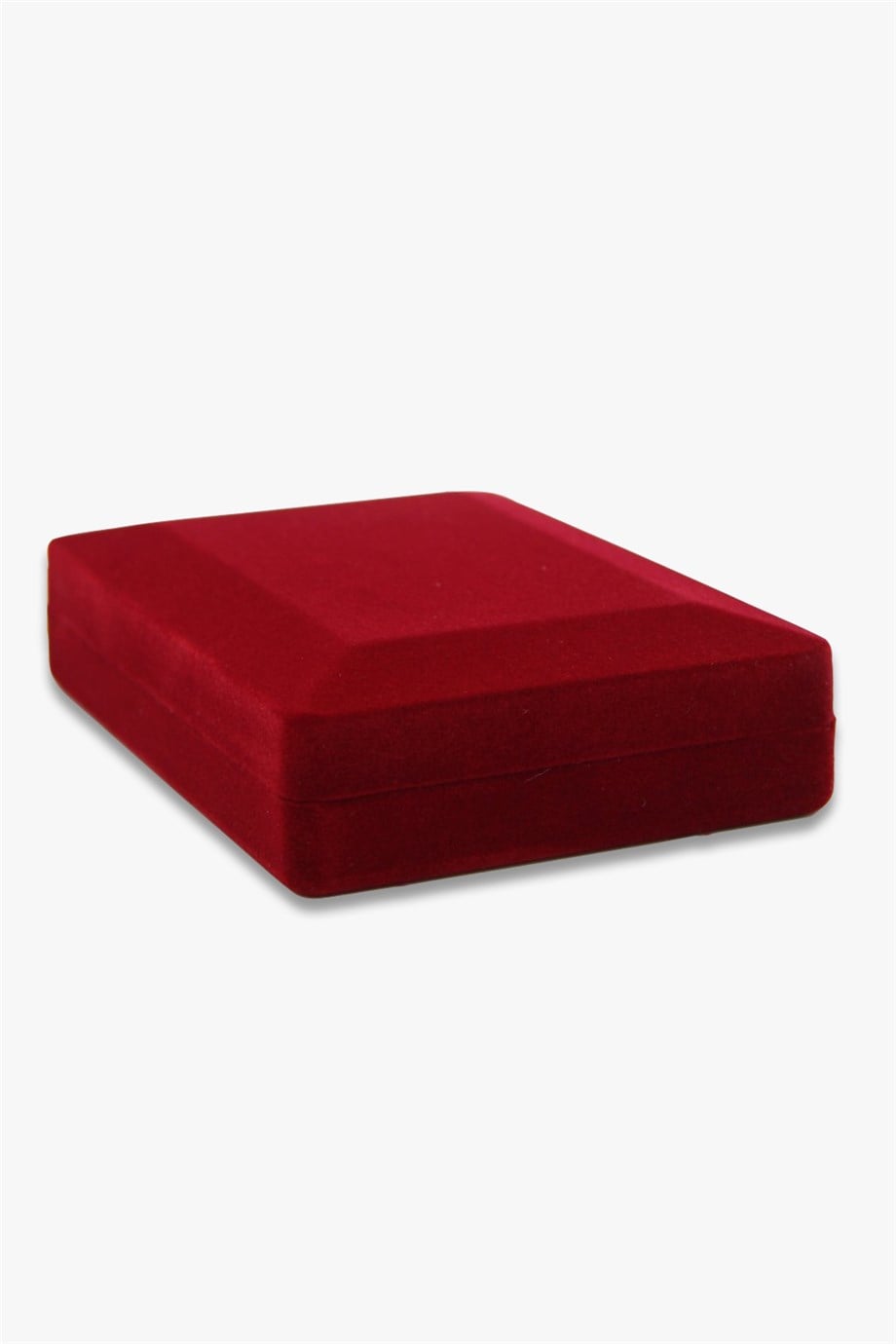 Bordo Flok Set Takı Kutusu (4 Adet)