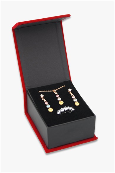 Çınar Süet Set Takı Kutusu