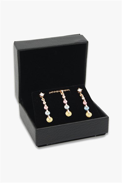 Deri Kolye Küpe Kutusu