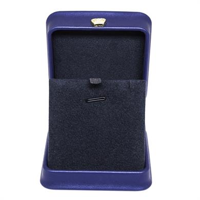 Deri Kolye Kutusu Mavi