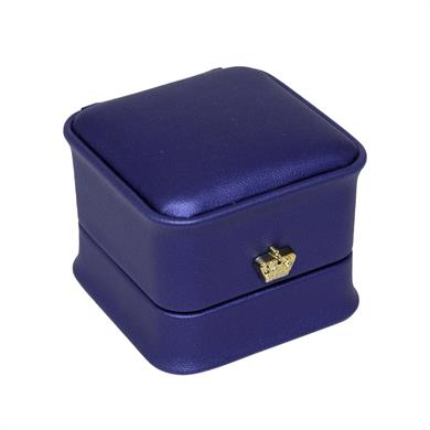 Deri Küpe Kutusu Mavi