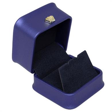 Deri Küpe Kutusu Mavi