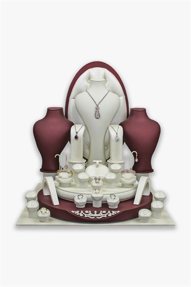 Elips Pırlanta Kuyumcu Vitrin Standı, Kuyumcu Vitrin Seti