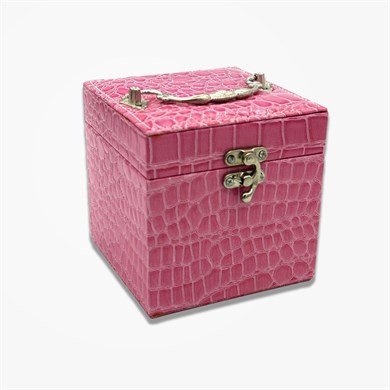 Kare Aynalı Takı Mücevher Ve Makyaj Çantası