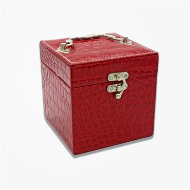 Kare Aynalı Takı Mücevher Ve Makyaj Çantası