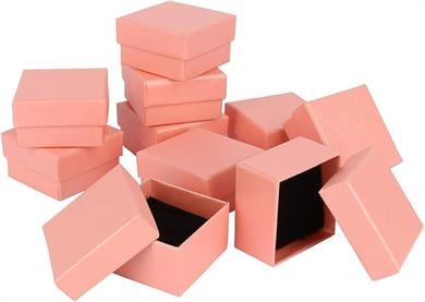 Karton Yüzük Kutusu Pembe ( 50 adet )
