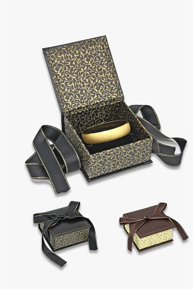 Kurdeleli Karton Kelepçe Ve Bilezik Kutusu (6 Adet)