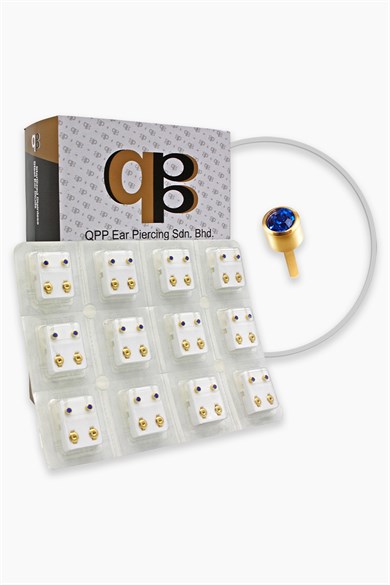 QPP Kulak Delme Küpesi 12 Çift Sarıya Parlament