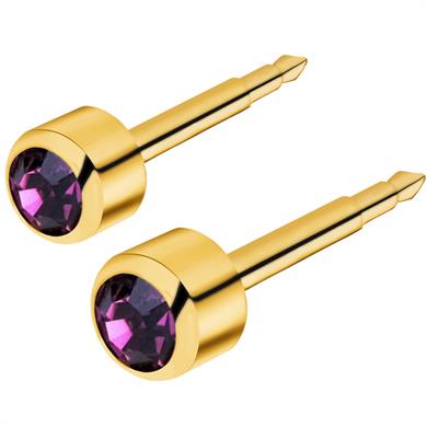 QPP Kulak Delme Küpesi 12 Çift Sarıya Pembe