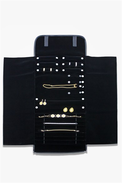 Rulo Katlanabilir Seyahat Takı ve Mücevher Çantası