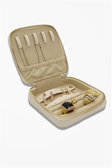 Kare Deri Takı Ve Mücevher Cüzdanı