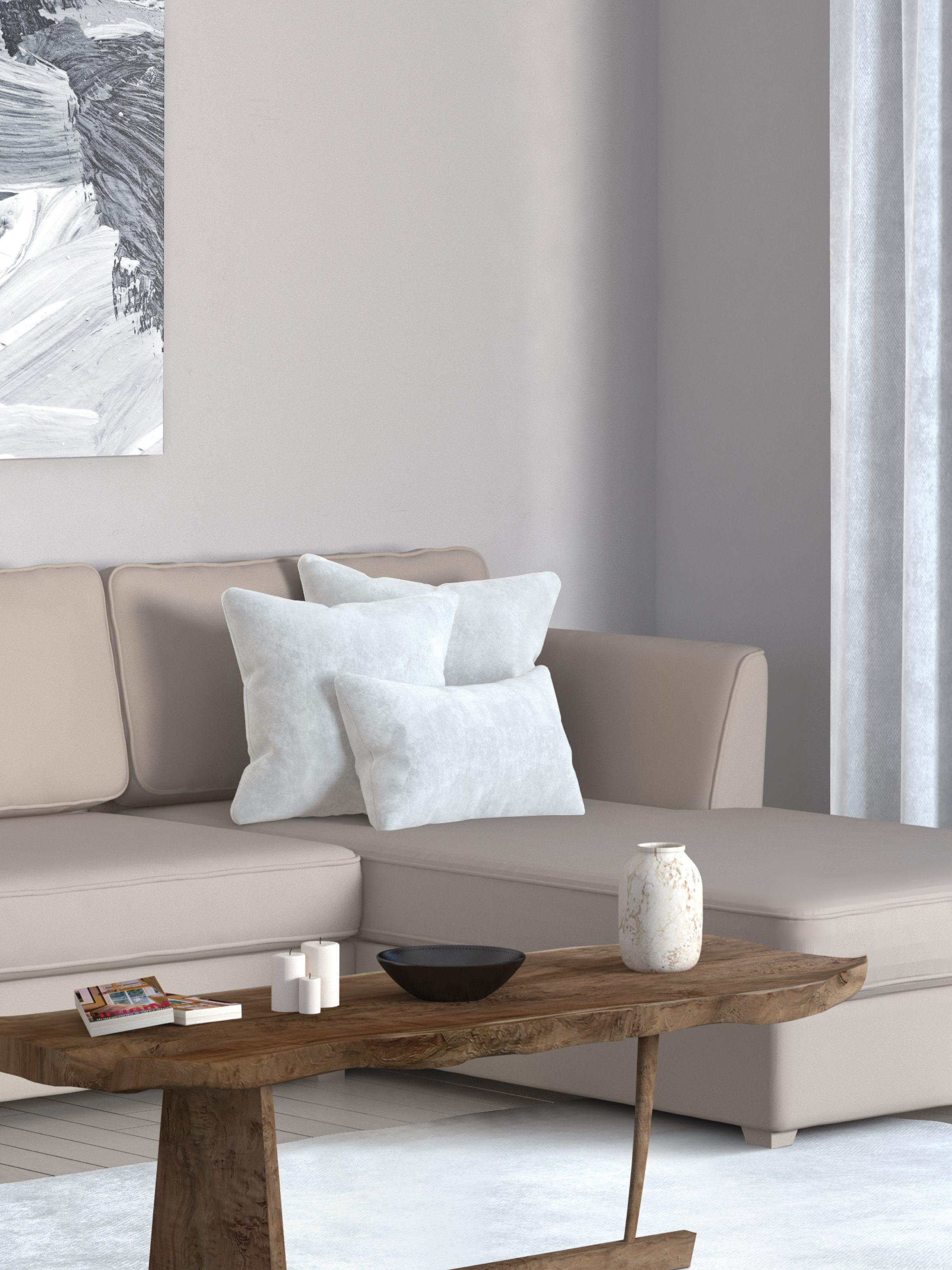 Home Daily Series Beyaz Renk Kırlent Yastık Kılıfı