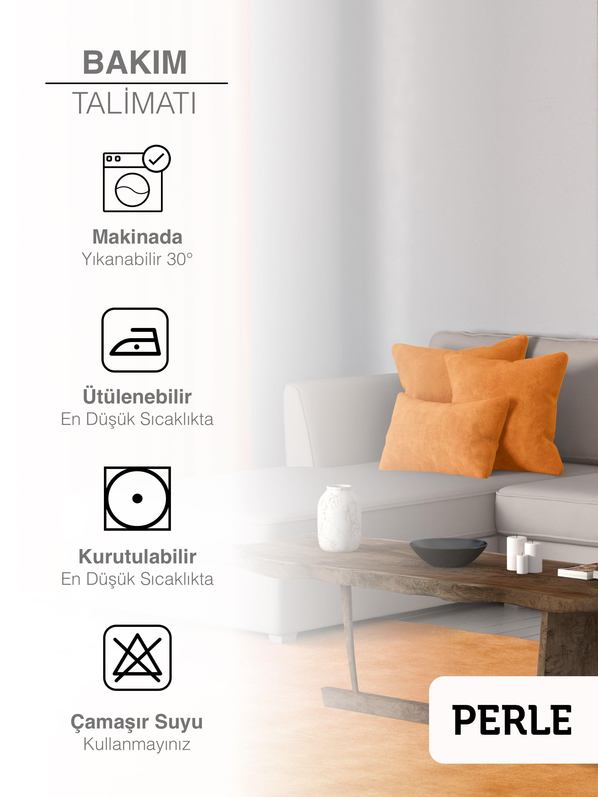 Home Daily Series Mandalina Rengi Kırlent Yastık Kılıfı