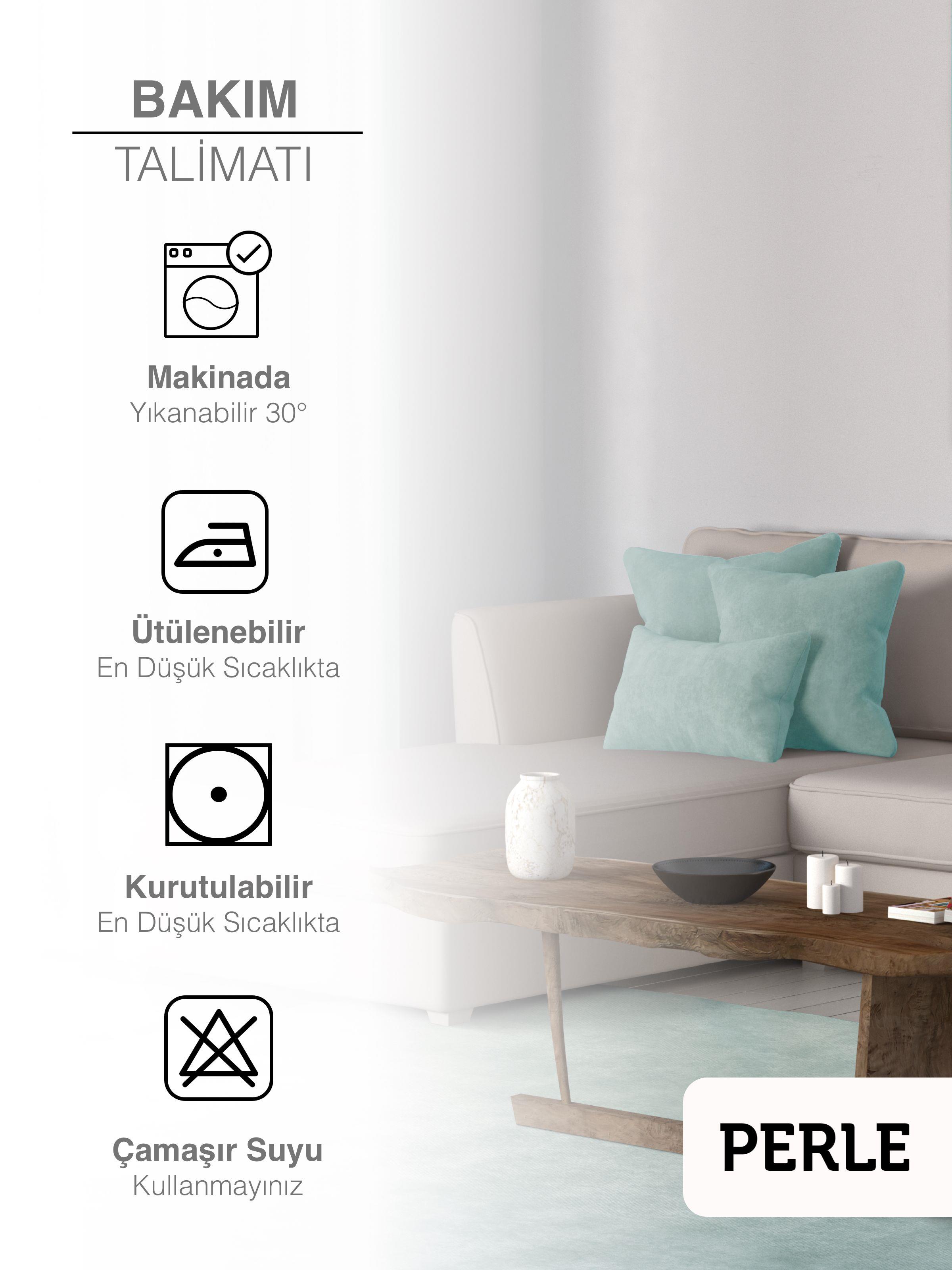 Home Daily Series Sis Mavisi Rengi Kırlent Yastık Kılıfı