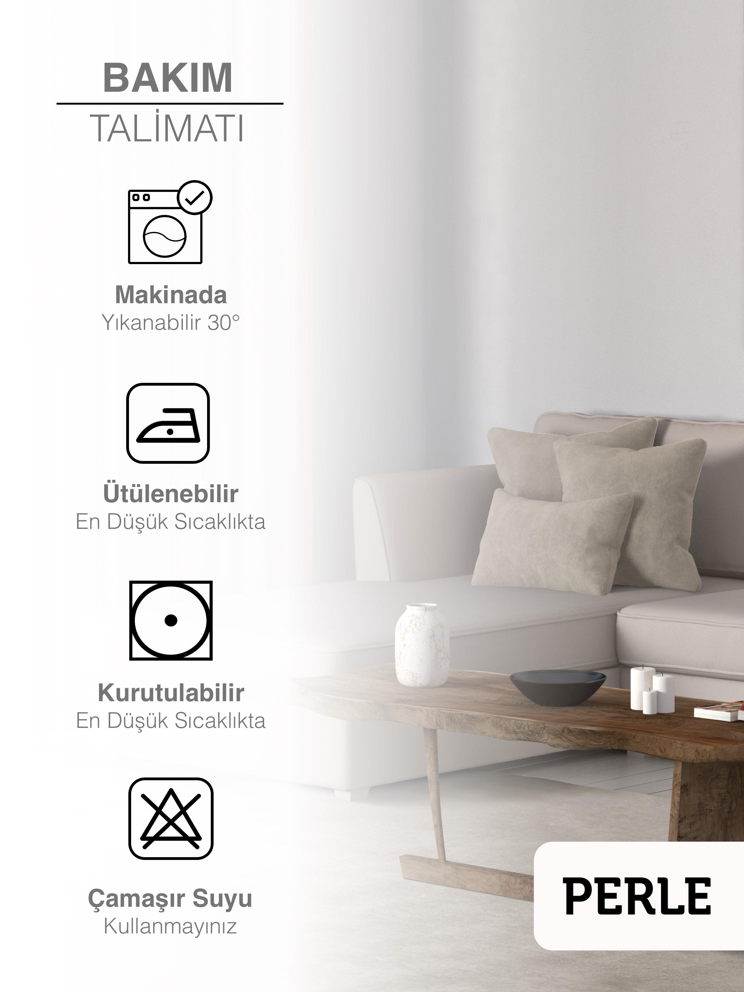 Home Daily Series Taş Rengi Kırlent Yastık Kılıfı
