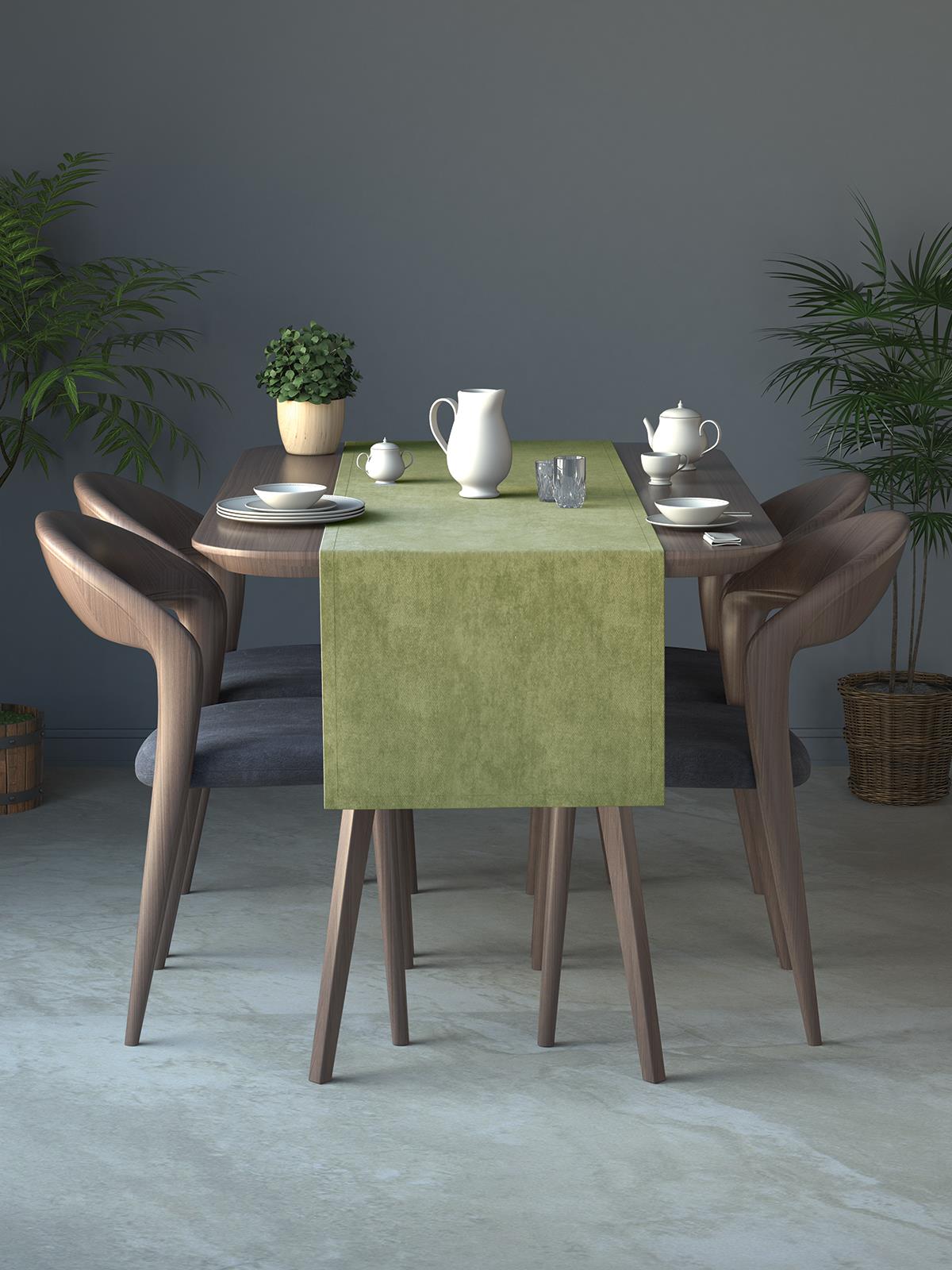Kadife Dokulu Ada Çayı Rengi Daily Series Runner 40 X 140