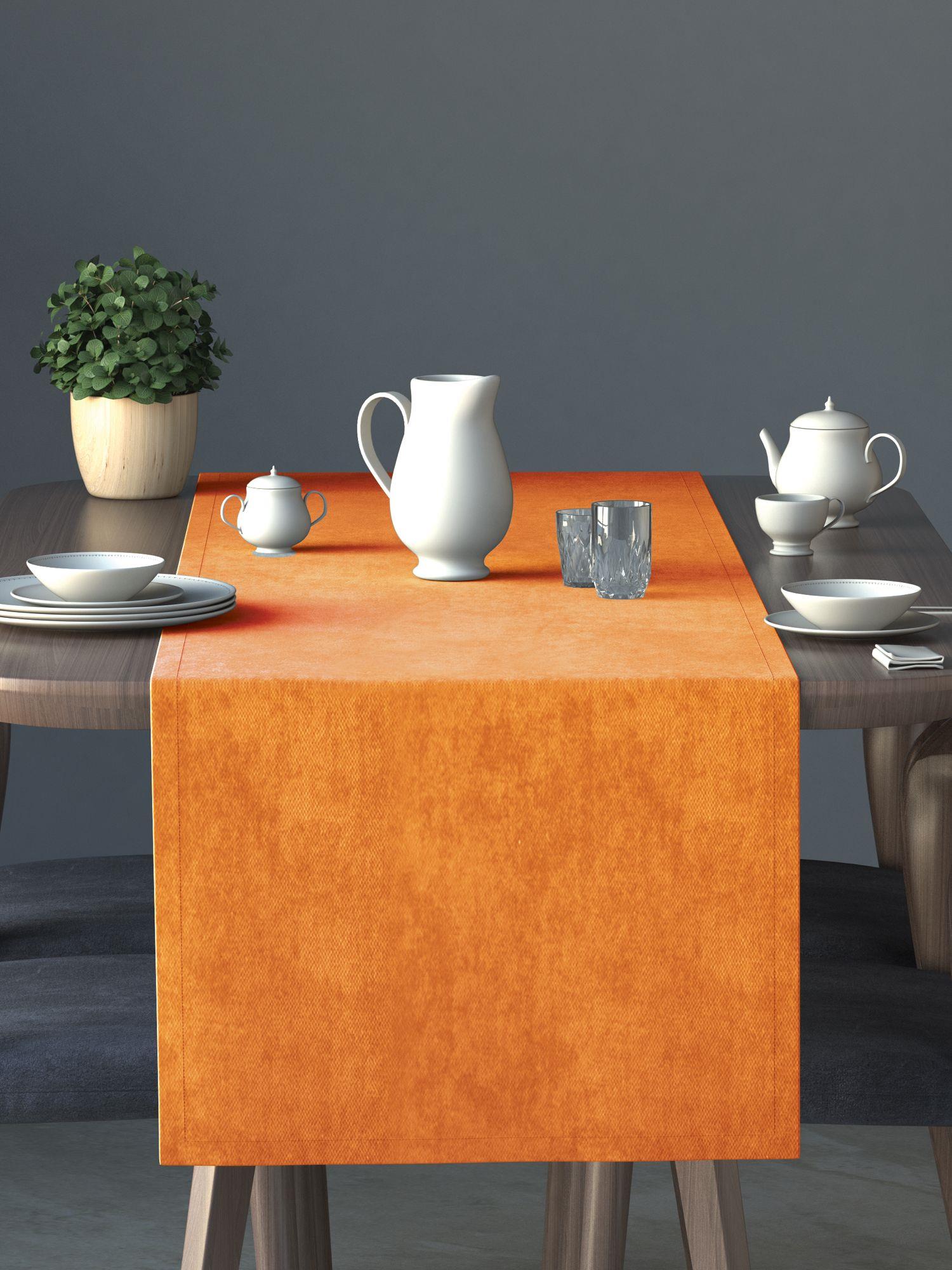 Kadife Dokulu Mandalina Rengi Daily Series Runner 40 X 140