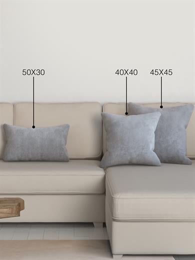 Home Daily Series Açık Gri Renk Kırlent Yastık Kılıfı