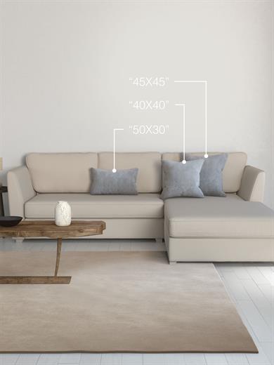 Home Daily Series Açık Gri Renk Kırlent Yastık Kılıfı