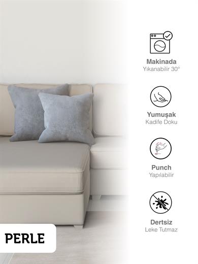 Home Daily Series Açık Gri Renk Kırlent Yastık Kılıfı