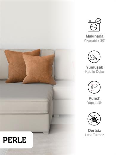 Home Daily Series Antik Renk Kırlent Yastık Kılıfı