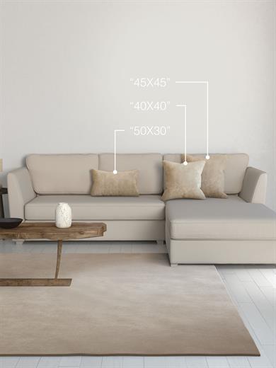 Home Daily Series Bej Rengi Kırlent Yastık Kılıfı