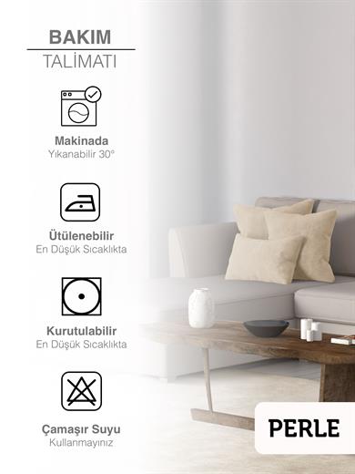 Home Daily Series Bej Rengi Kırlent Yastık Kılıfı