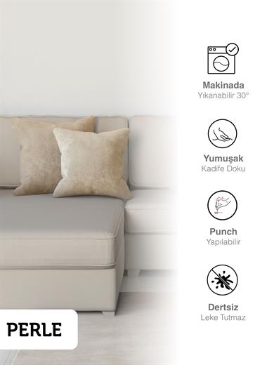 Home Daily Series Bej Rengi Kırlent Yastık Kılıfı