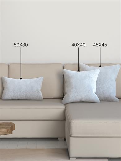 Home Daily Series Beyaz Renk Kırlent Yastık Kılıfı