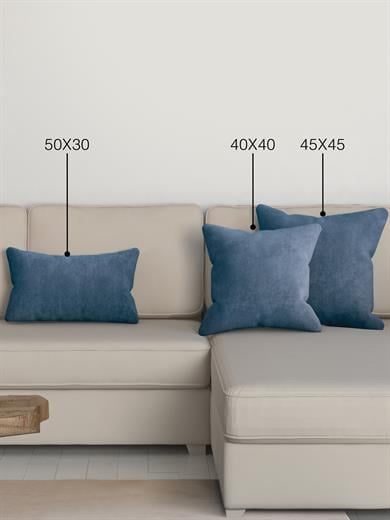 Home Daily Series Derin Mavi Rengi Kırlent Yastık Kılıfı
