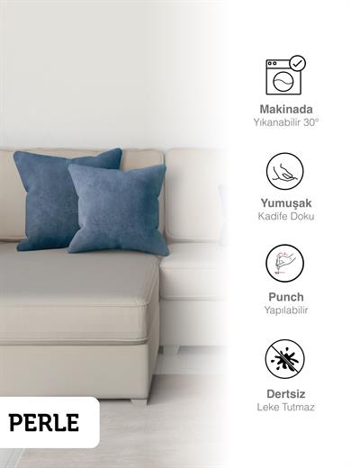 Home Daily Series Derin Mavi Rengi Kırlent Yastık Kılıfı