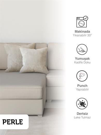 Home Daily Series Ekru Rengi Kırlent Yastık Kılıfı
