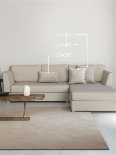 Home Daily Series Ekru Rengi Kırlent Yastık Kılıfı