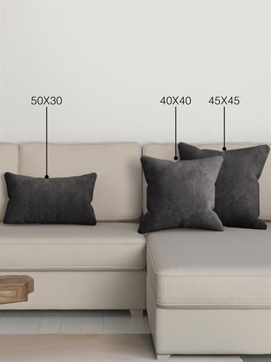 Home Daily Series Gri Renk Kırlent Yastık Kılıfı