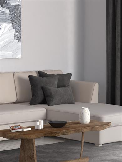 Home Daily Series Gri Renk Kırlent Yastık Kılıfı