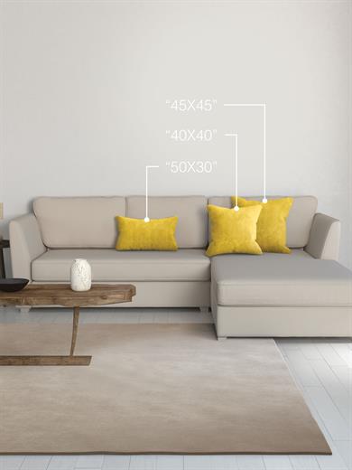 Home Daily Series Güneş Sarısı Rengi Kırlent Yastık Kılıfı