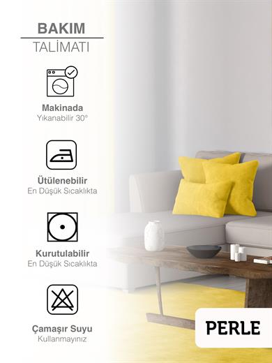 Home Daily Series Güneş Sarısı Rengi Kırlent Yastık Kılıfı
