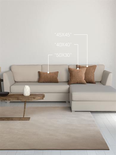 Home Daily Series Kahverengi Kırlent Yastık Kılıfı