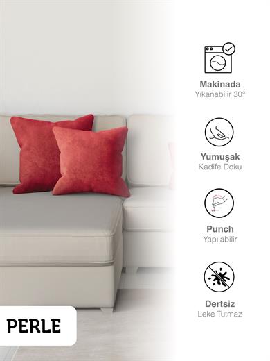 Home Daily Series Kırmızı Kırlent Yastık Kılıfı