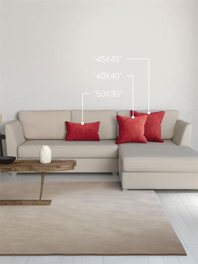 Home Daily Series Kırmızı Kırlent Yastık Kılıfı