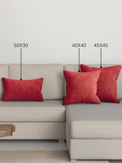 Home Daily Series Kırmızı Kırlent Yastık Kılıfı