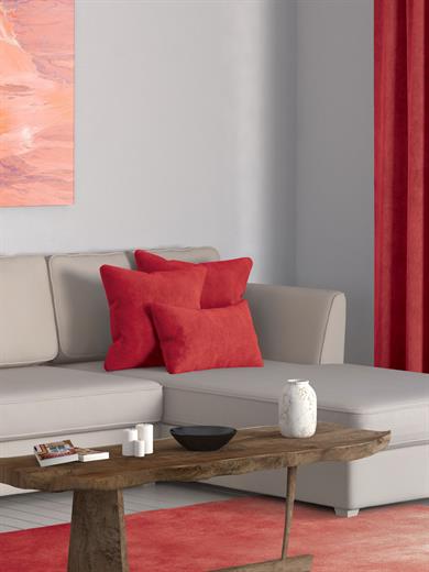 Home Daily Series Kırmızı Kırlent Yastık Kılıfı